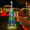 6FT Multicolor LED Animated Outdoor Christmas Tree Lightshow Decorations